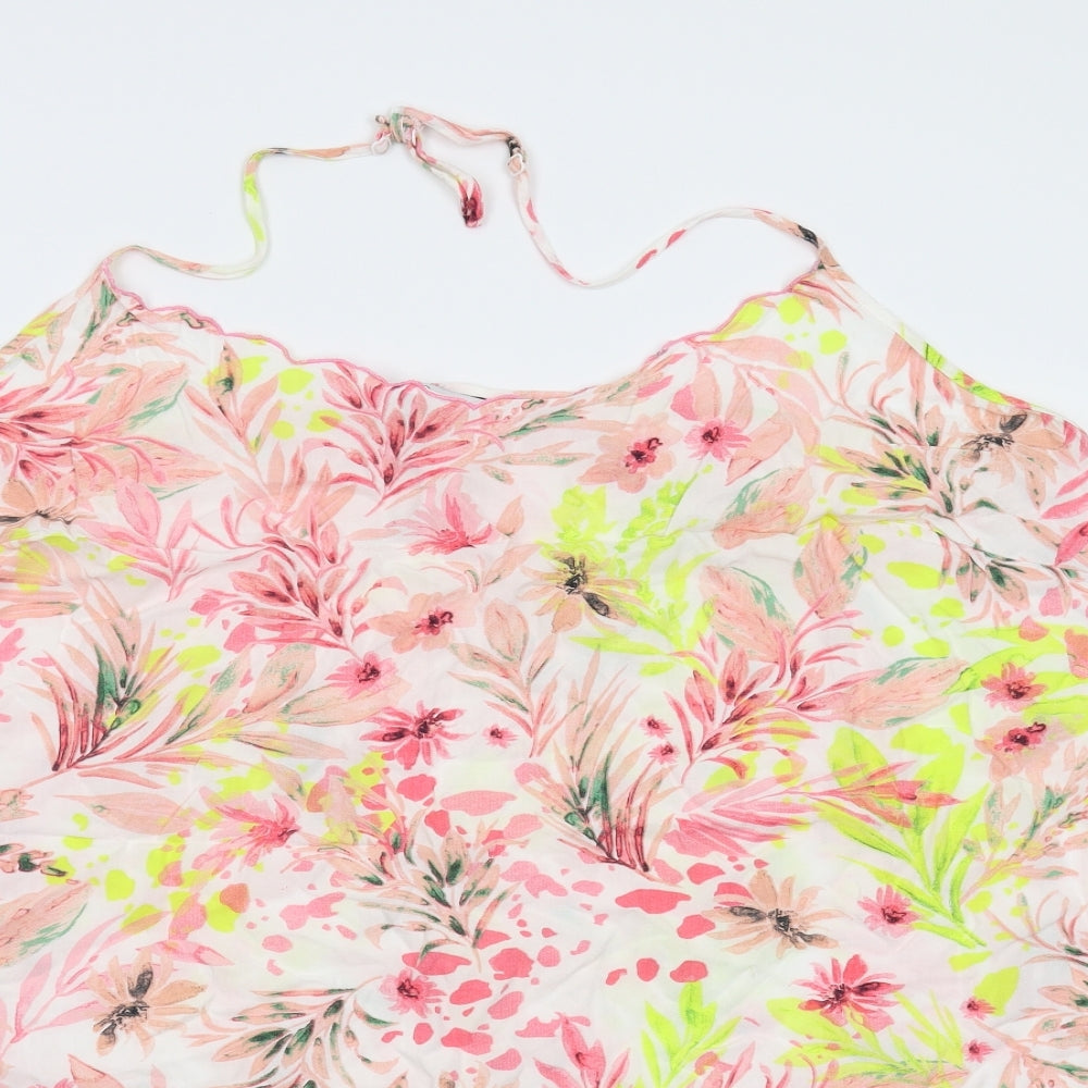 Pretty Secrets Womens Multicoloured Floral  Basic Tank Size 24