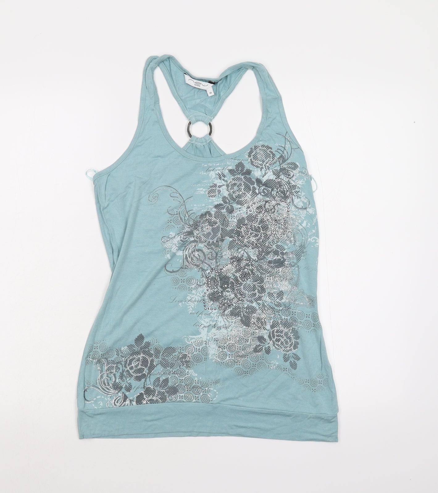 New Look Womens Green   Basic Tank Size 10