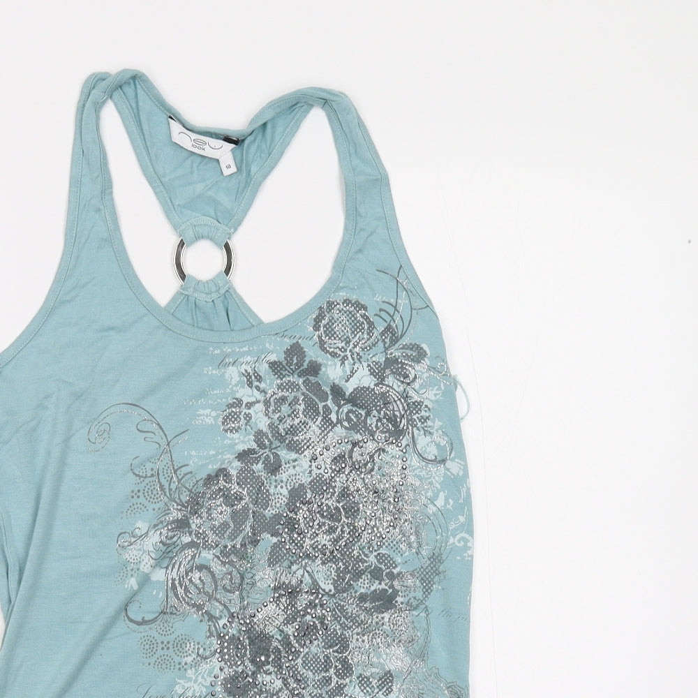 New Look Womens Green   Basic Tank Size 10