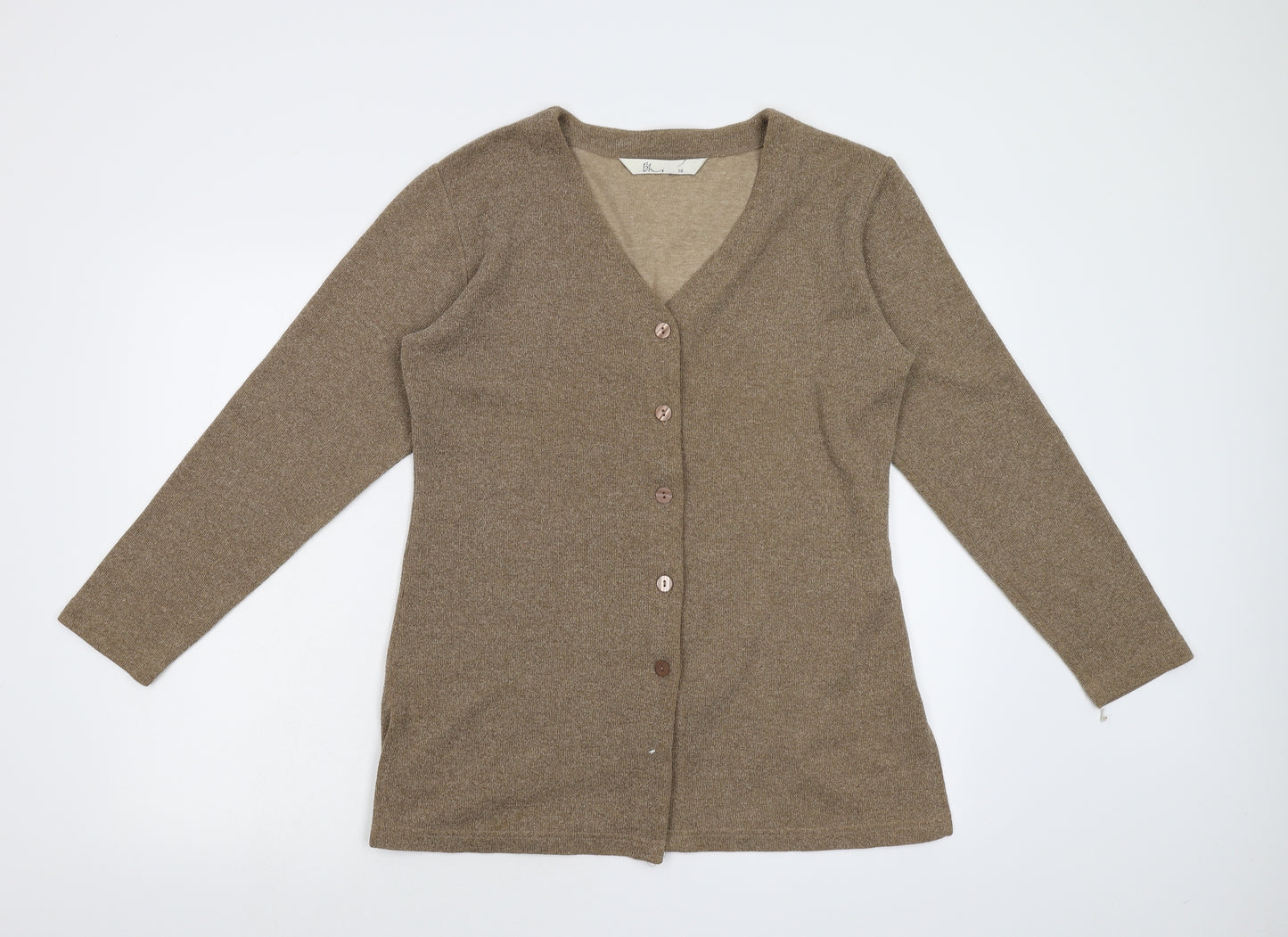 BHS Womens Brown   Cardigan Jumper Size 10