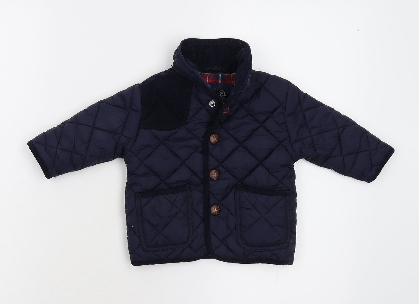 NEXT Baby Blue   Quilted Jacket Size 6-9 Months