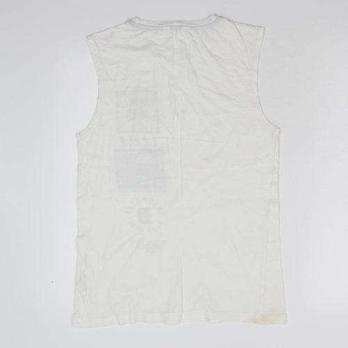 Preworn Mens Ivory    T-Shirt Size S