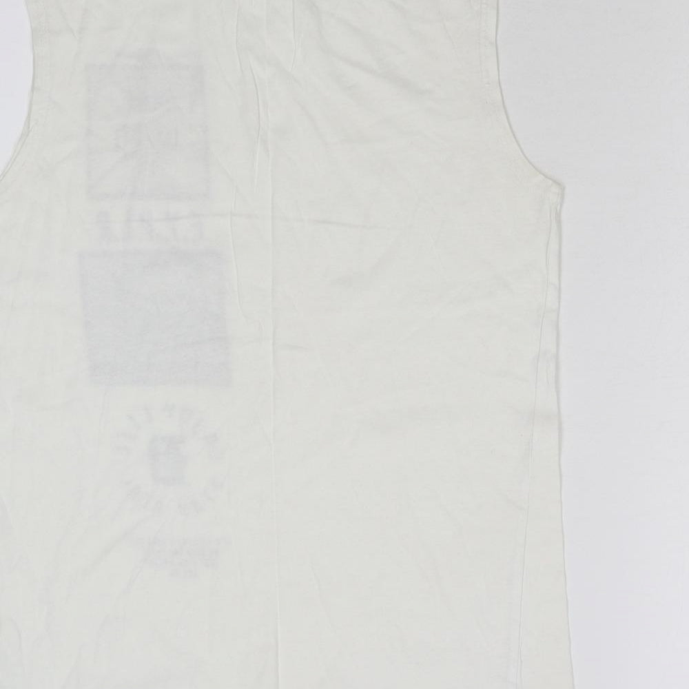Preworn Mens Ivory    T-Shirt Size S