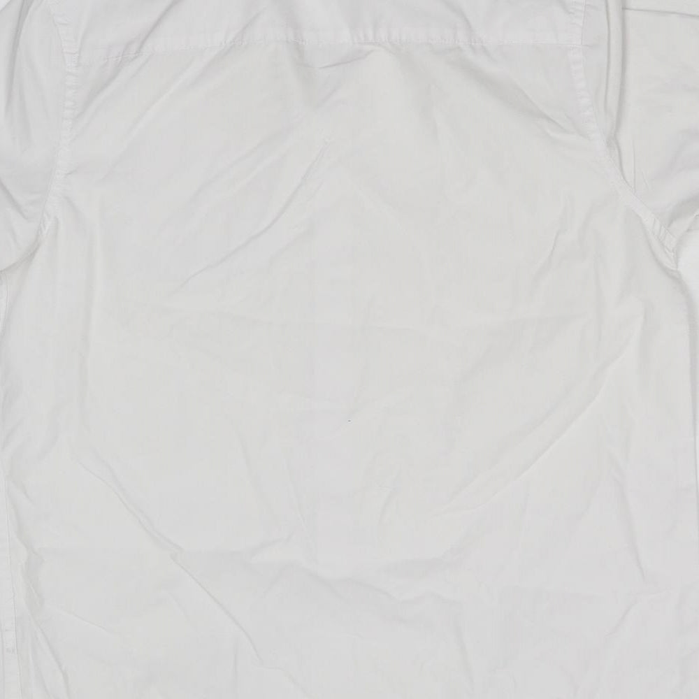 Preworn Boys White   Basic Button-Up Size 12-13 Years