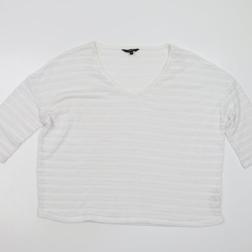 NEXT Womens White  Knit Pullover Jumper Size 12
