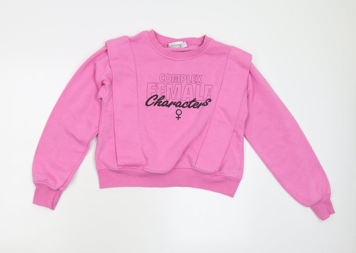 Primark Womens Pink Fleece Sweatshirt Size XS