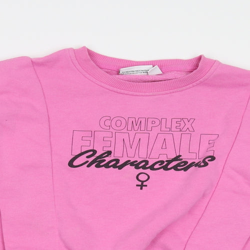 Primark Womens Pink  Fleece  Sweatshirt Size XS