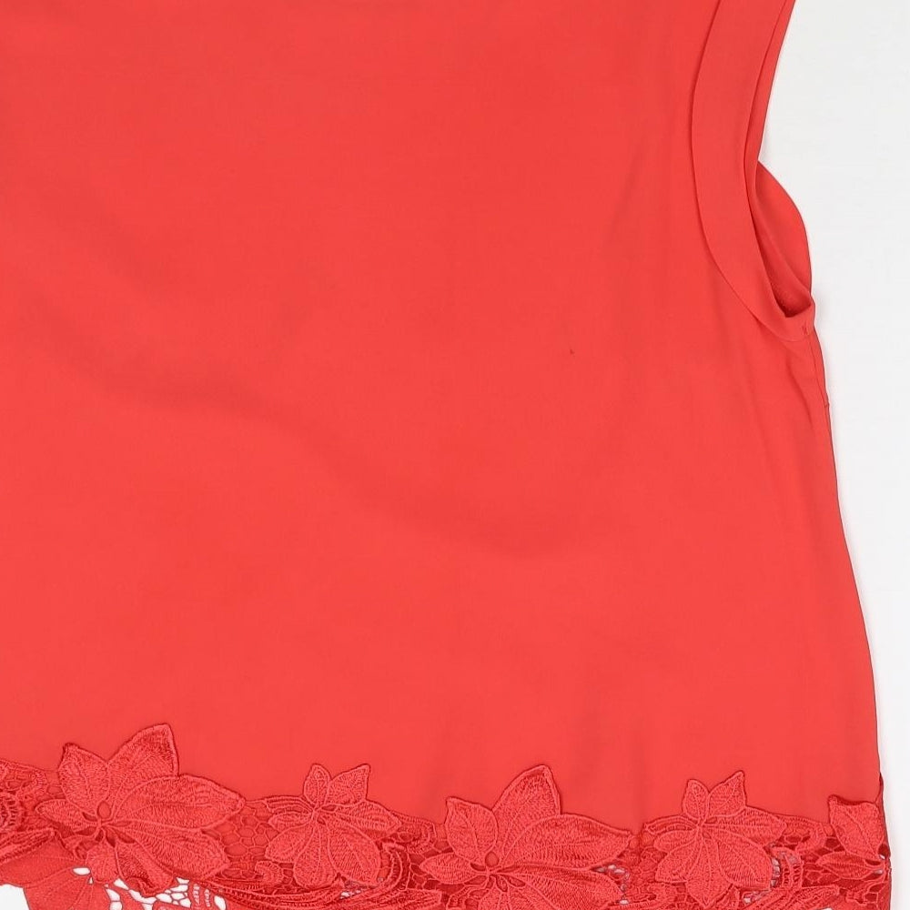 Oasis Womens Orange   Basic Tank Size 14
