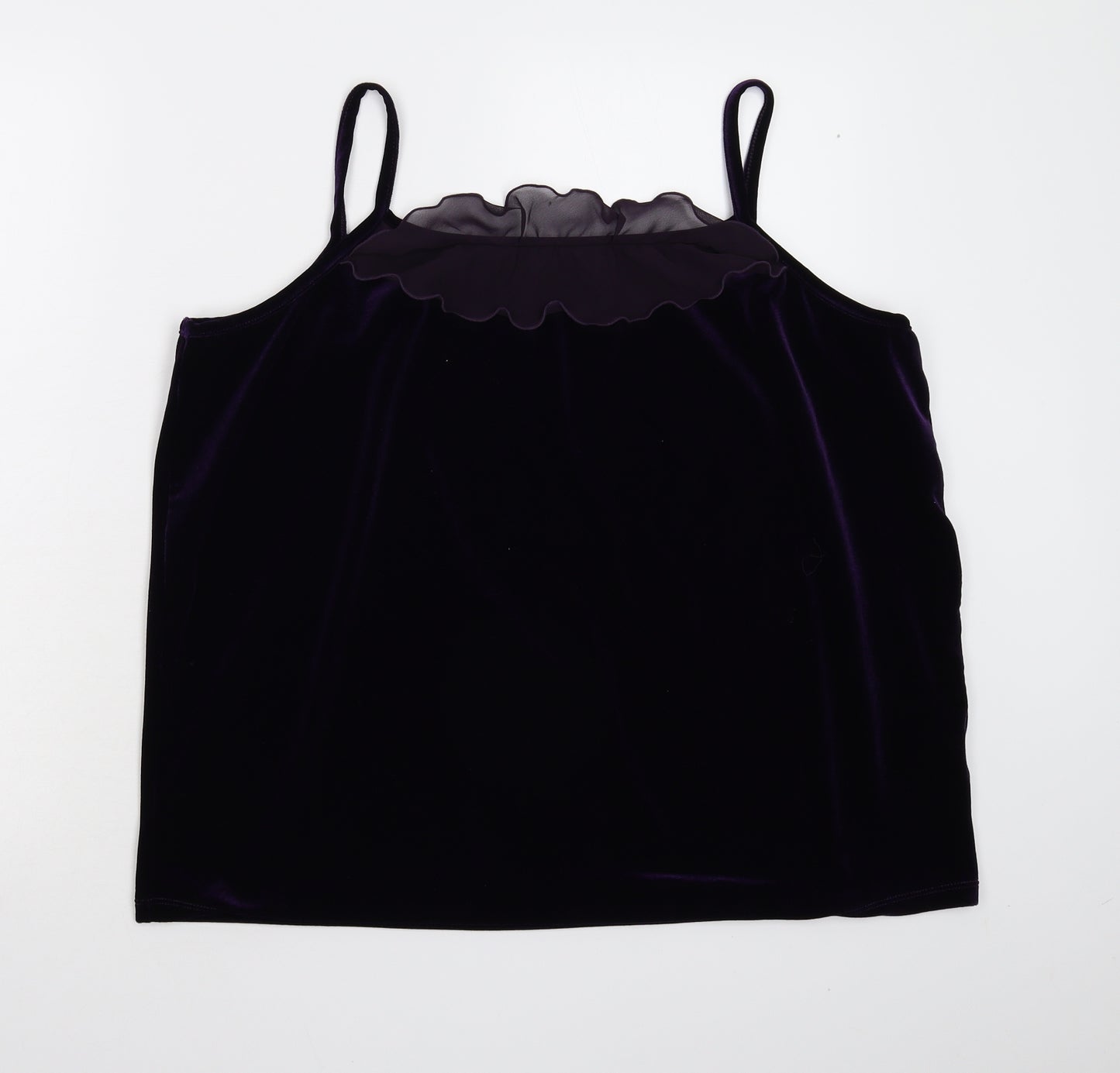 essence Womens Purple  Velvet Basic Tank Size 24