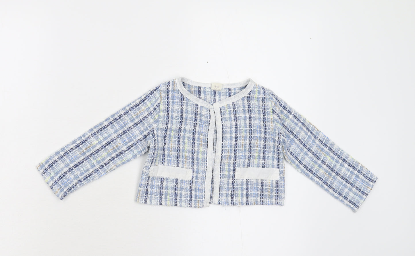 SheIn Girls Blue Check  Jacket  Size 2-3 Years