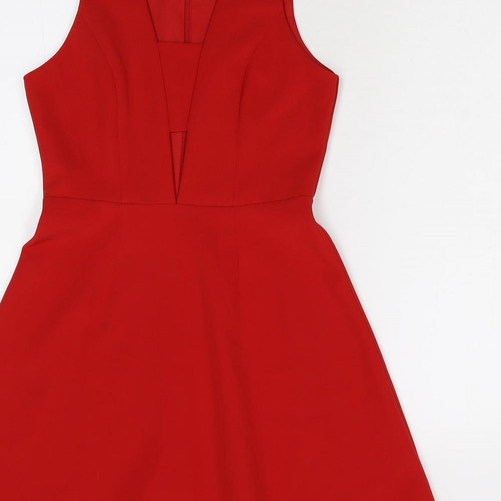 New Look Womens Red   Fit & Flare  Size 6