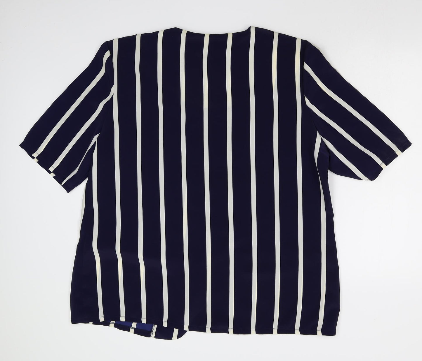 Plus Womens Blue   Basic Blouse Size 24