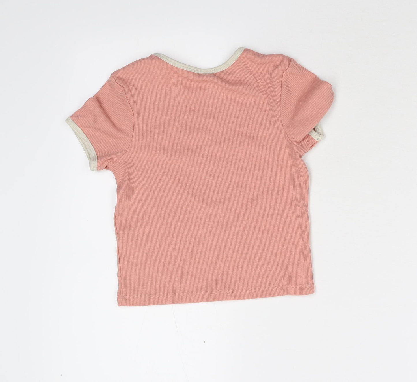 George Girls Pink   Basic T-Shirt Size 6-7 Years