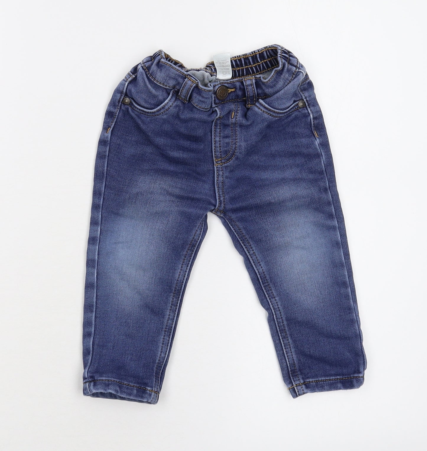 Georg Baby Blue  Damask  Jeans Size 9-12 Months