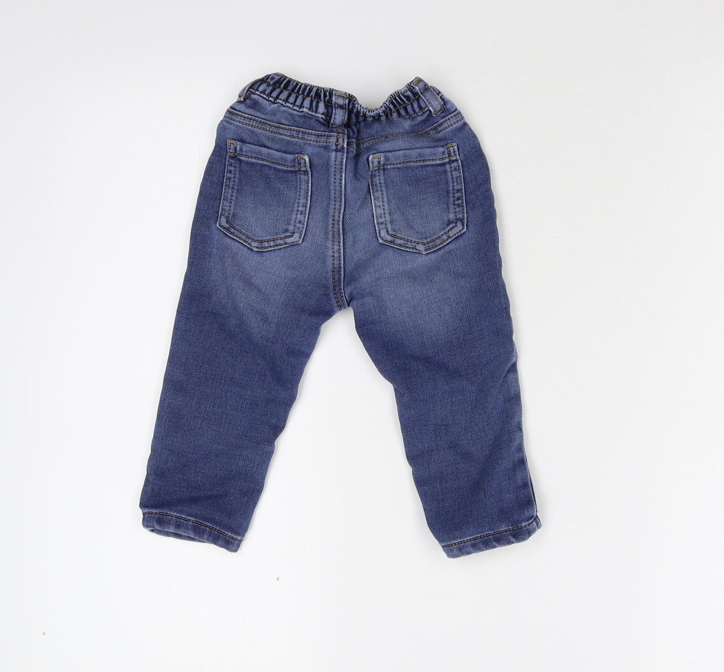 Georg Baby Blue  Damask  Jeans Size 9-12 Months