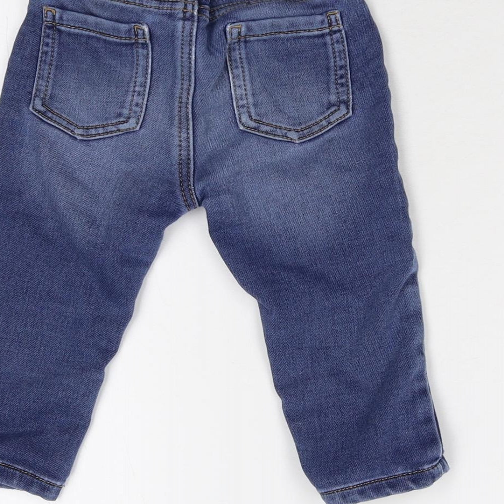 Georg Baby Blue  Damask  Jeans Size 9-12 Months