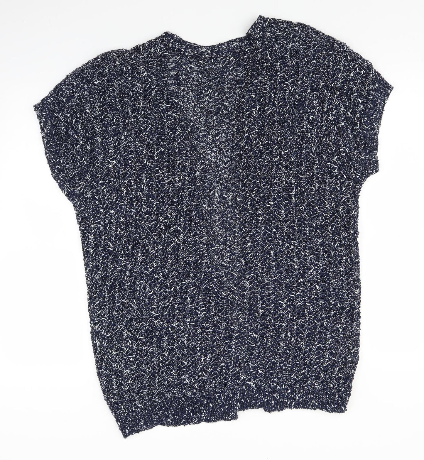 George Womens Blue  Knit Jacket Coatigan Size 16