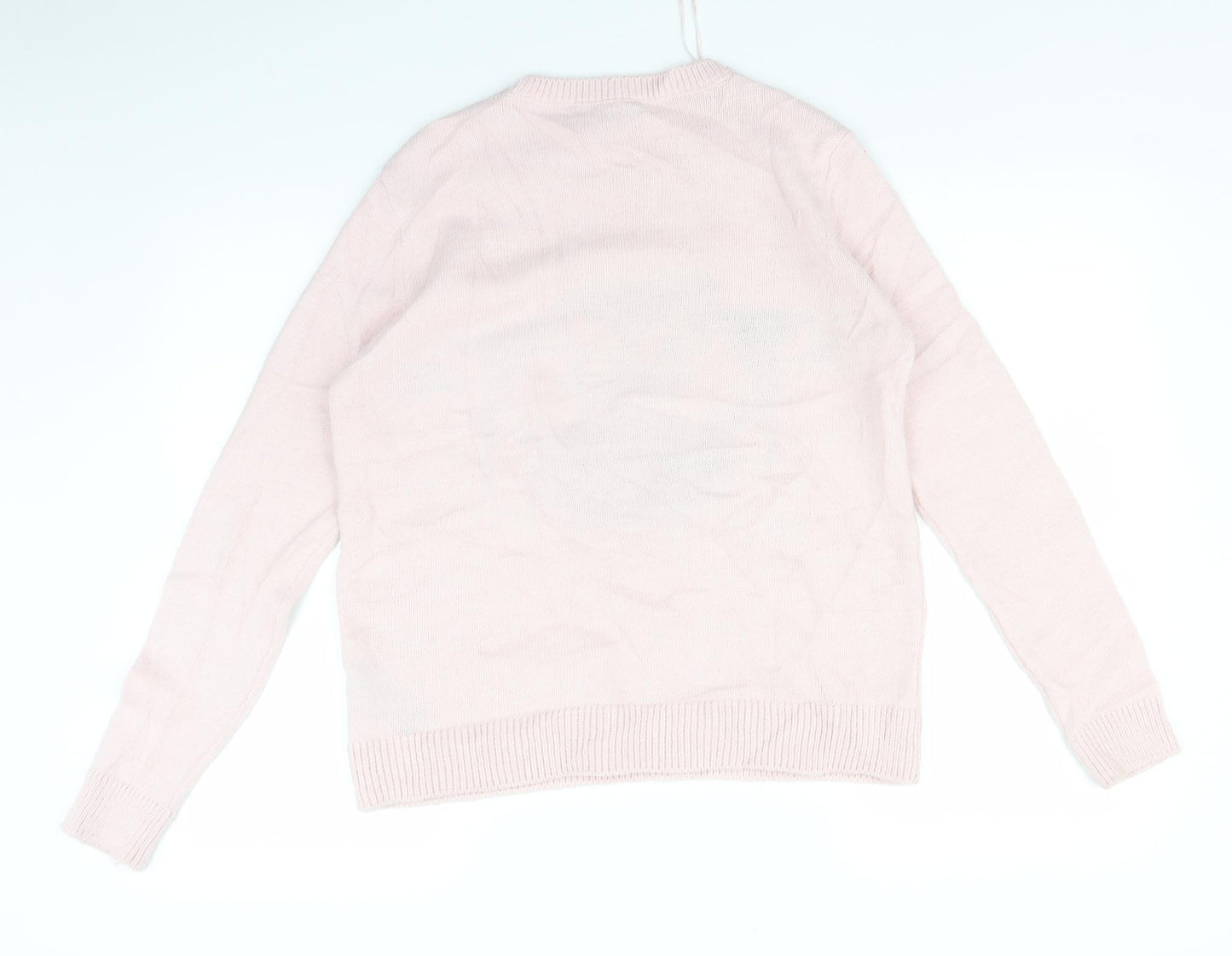 Marks and Spencer Womens Pink  Knit Pullover Jumper Size M  - Squirrel