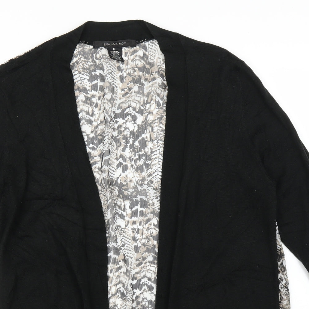 89th & Madison Womens Black   Cardigan Jumper Size M