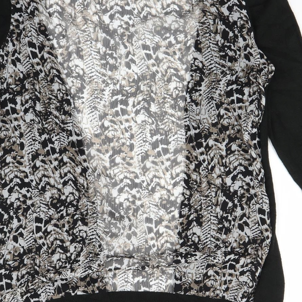 89th & Madison Womens Black   Cardigan Jumper Size M