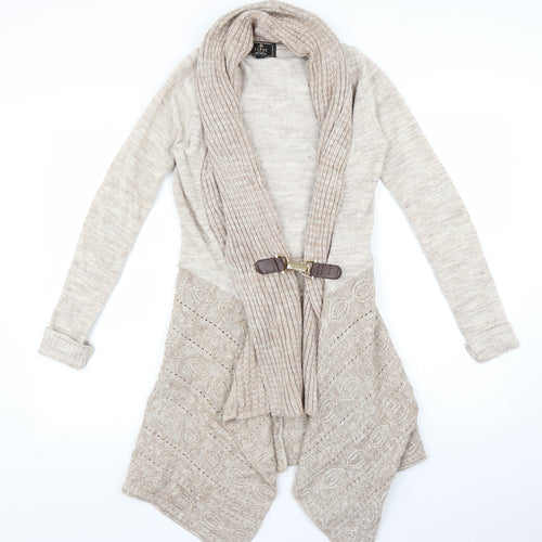 Lipsy Womens Beige   Jacket Coatigan Size 12