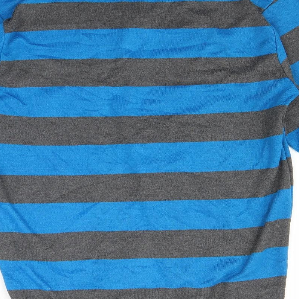 Pierre Cardin Mens Black Striped  Full Zip Sweatshirt Size L