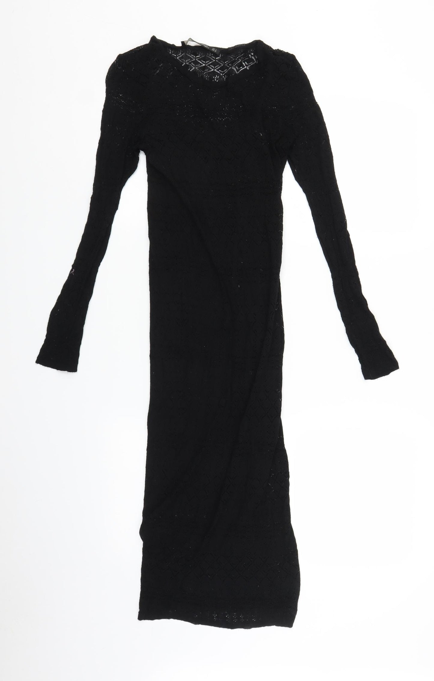 Lara Knit Womens Black  Lace Slip Dress  Size S  - internal slip