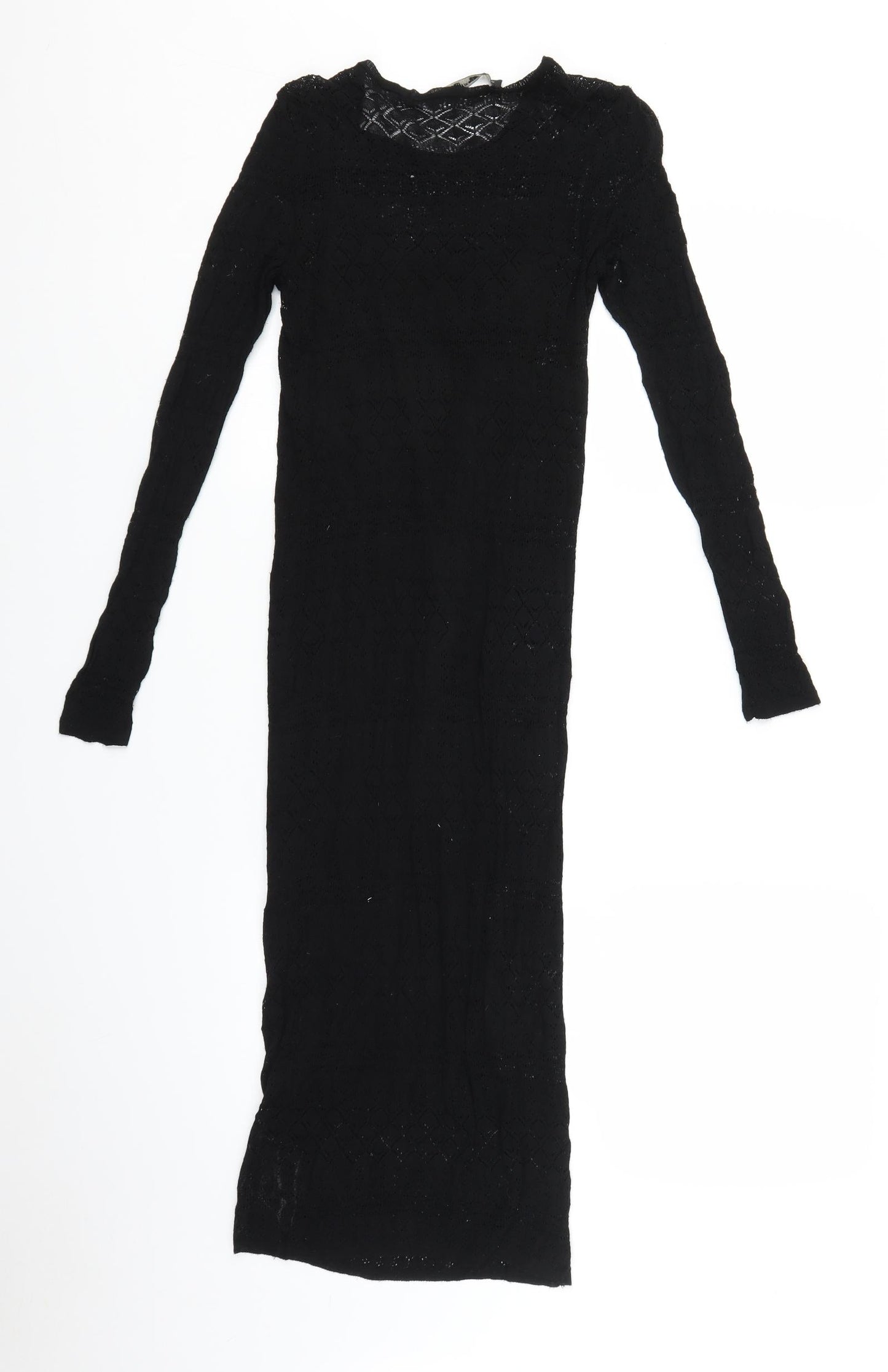 Lara Knit Womens Black  Lace Slip Dress  Size S  - internal slip
