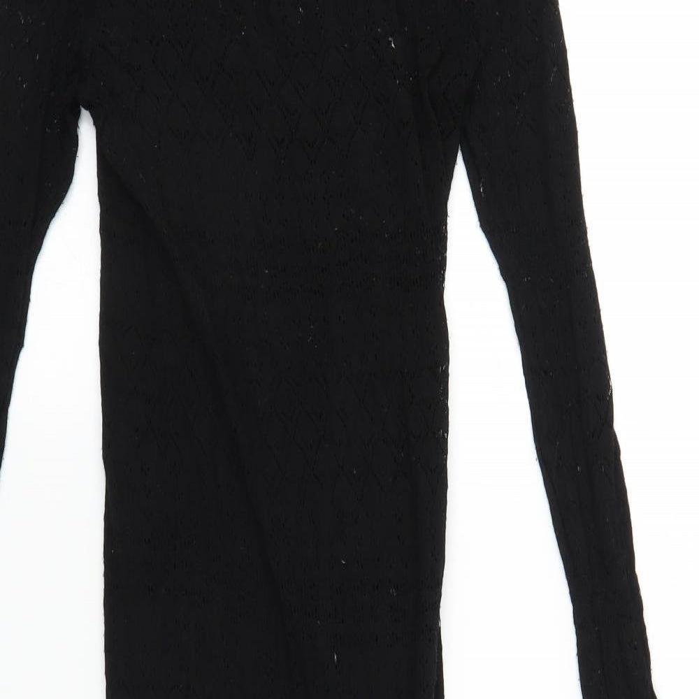 Lara Knit Womens Black  Lace Slip Dress  Size S  - internal slip