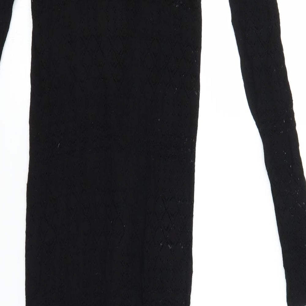 Lara Knit Womens Black  Lace Slip Dress  Size S  - internal slip