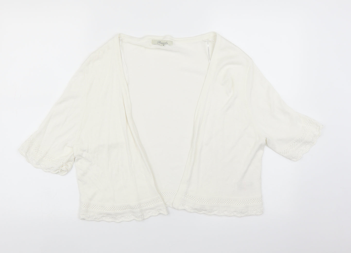 Peacocks Womens White   Shrug Jumper Size 20