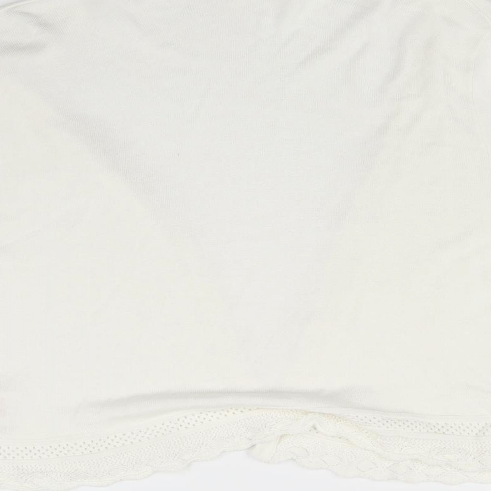 Peacocks Womens White   Shrug Jumper Size 20