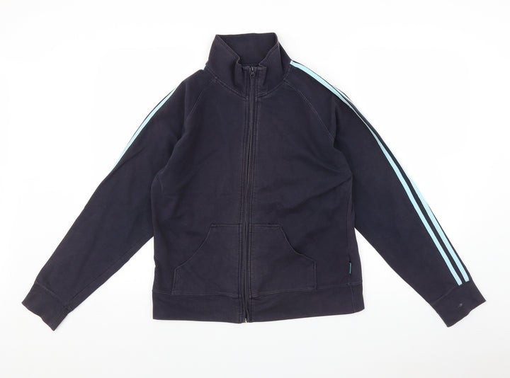 Olympus Womens Blue Full Zip Sweatshirt Size 14
