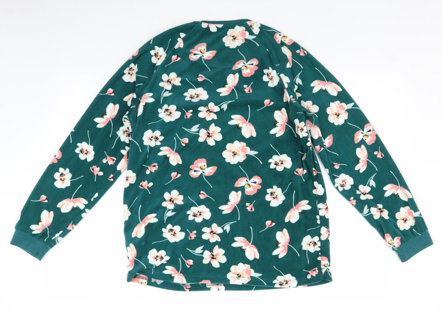 Primark Womens Green Floral  Pullover Jumper Size 12