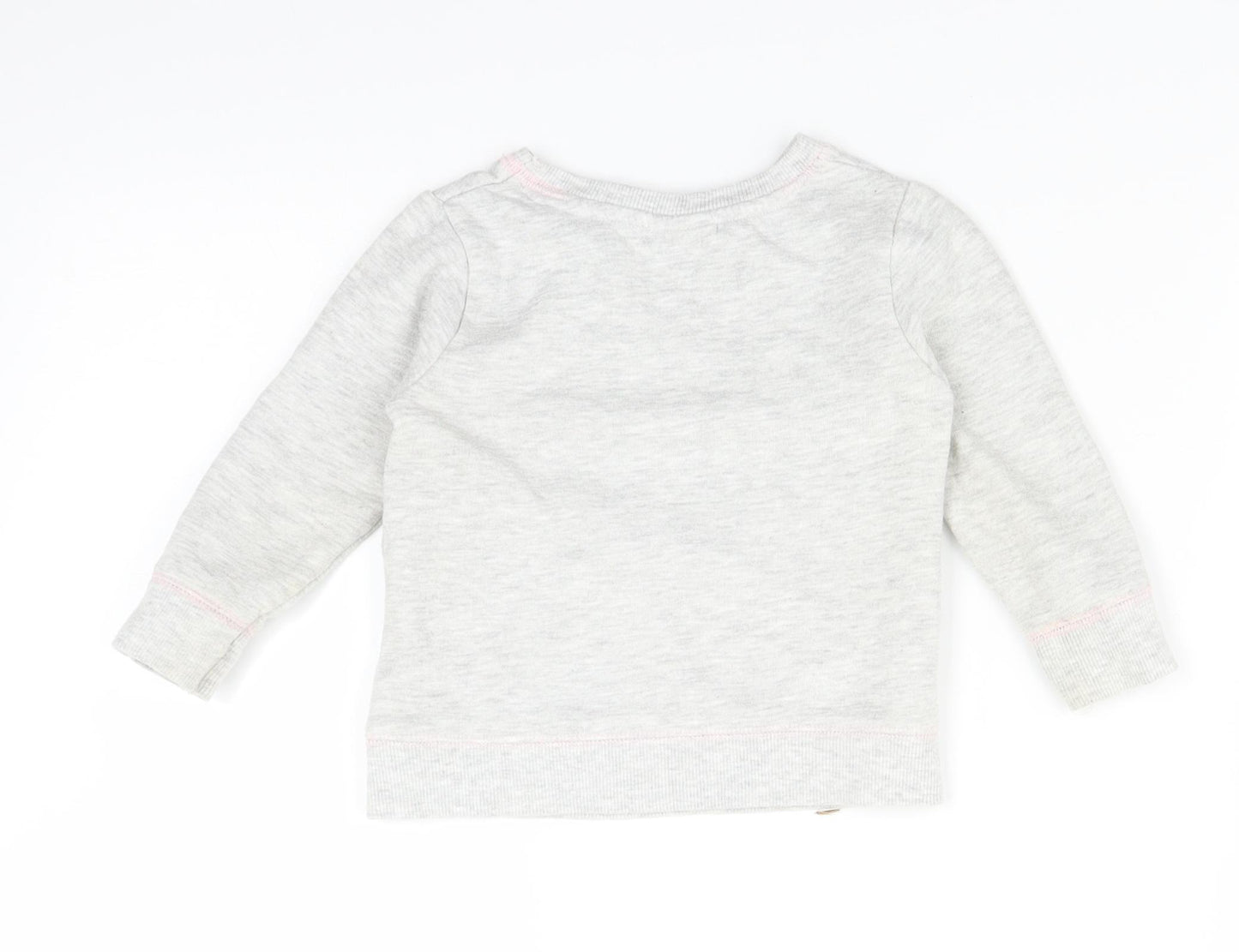 Young Dimension Girls Grey   Pullover Jumper Size 12-18 Months  - Minnie Mouse disney