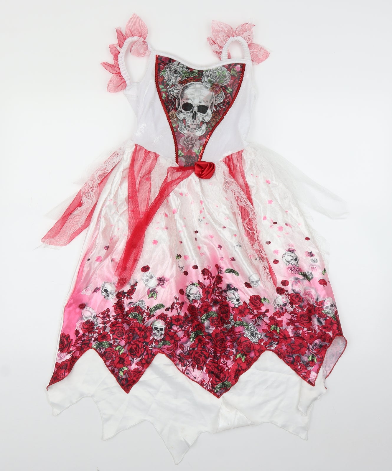 George Girls White   Fit & Flare  Size 7-8 Years  - Halloween Fancy dress