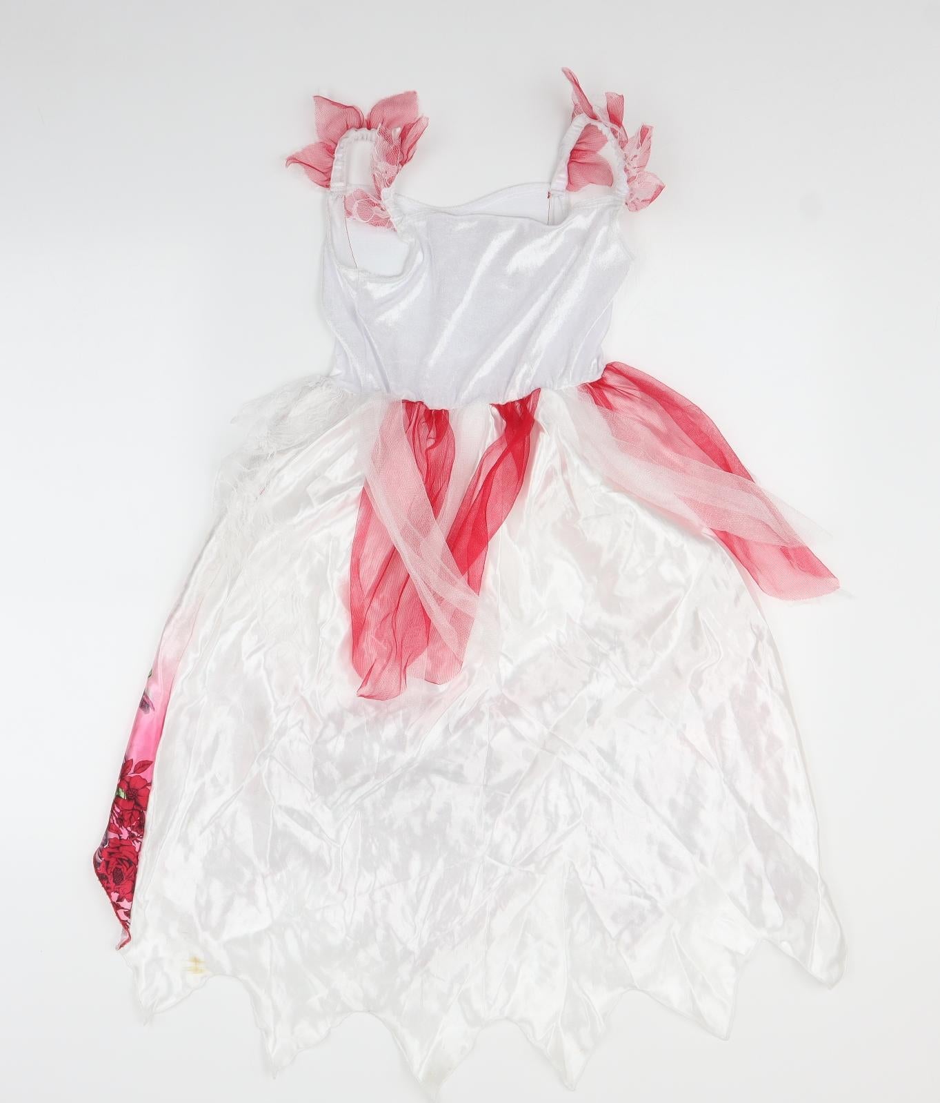 George Girls White   Fit & Flare  Size 7-8 Years  - Halloween Fancy dress
