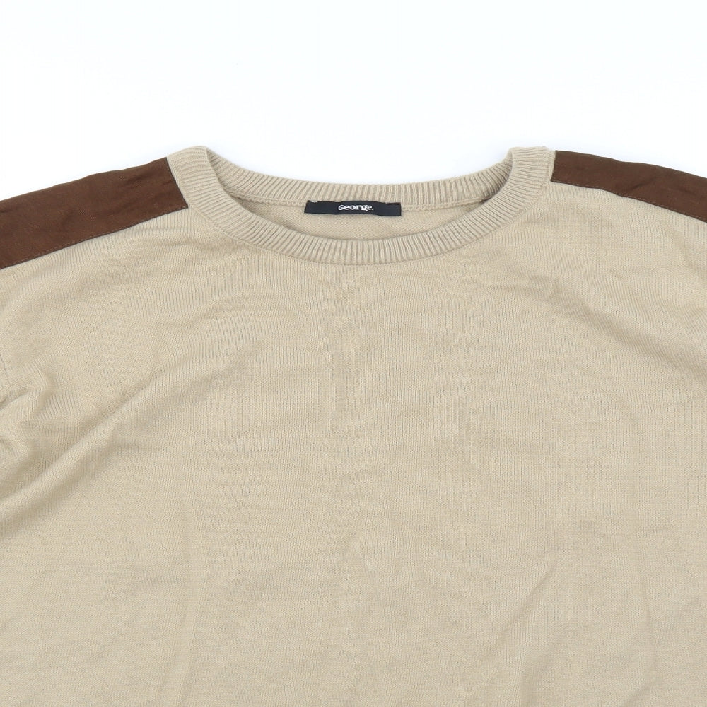 George Mens Brown   Pullover Jumper Size L