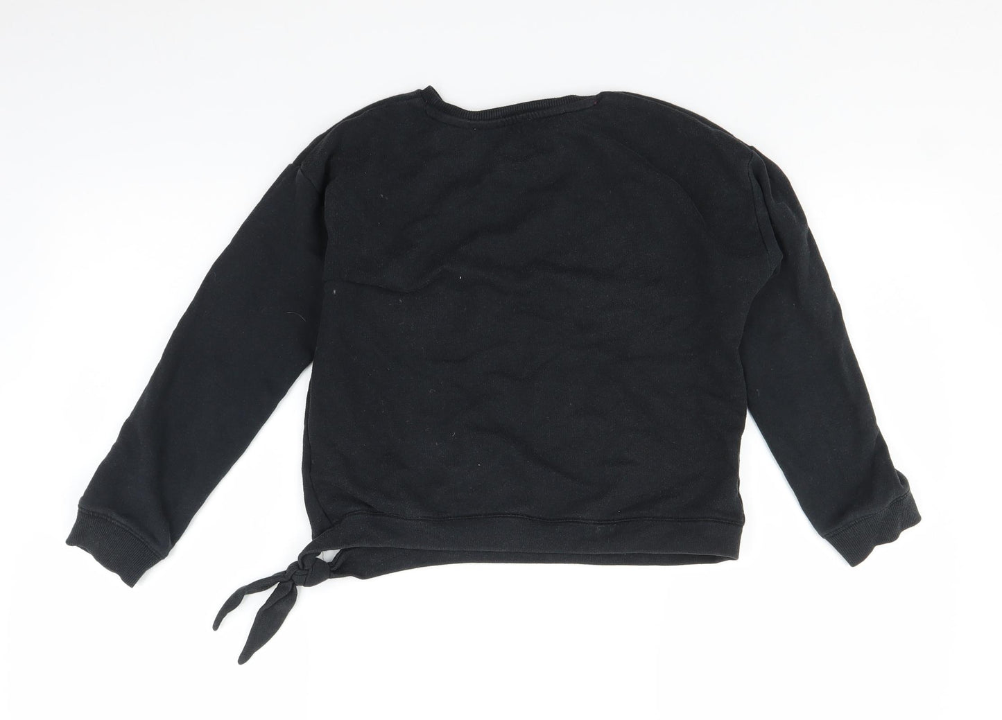 Marks and Spencer Girls Black   Pullover Jumper Size 10-11 Years  - Shooting Star