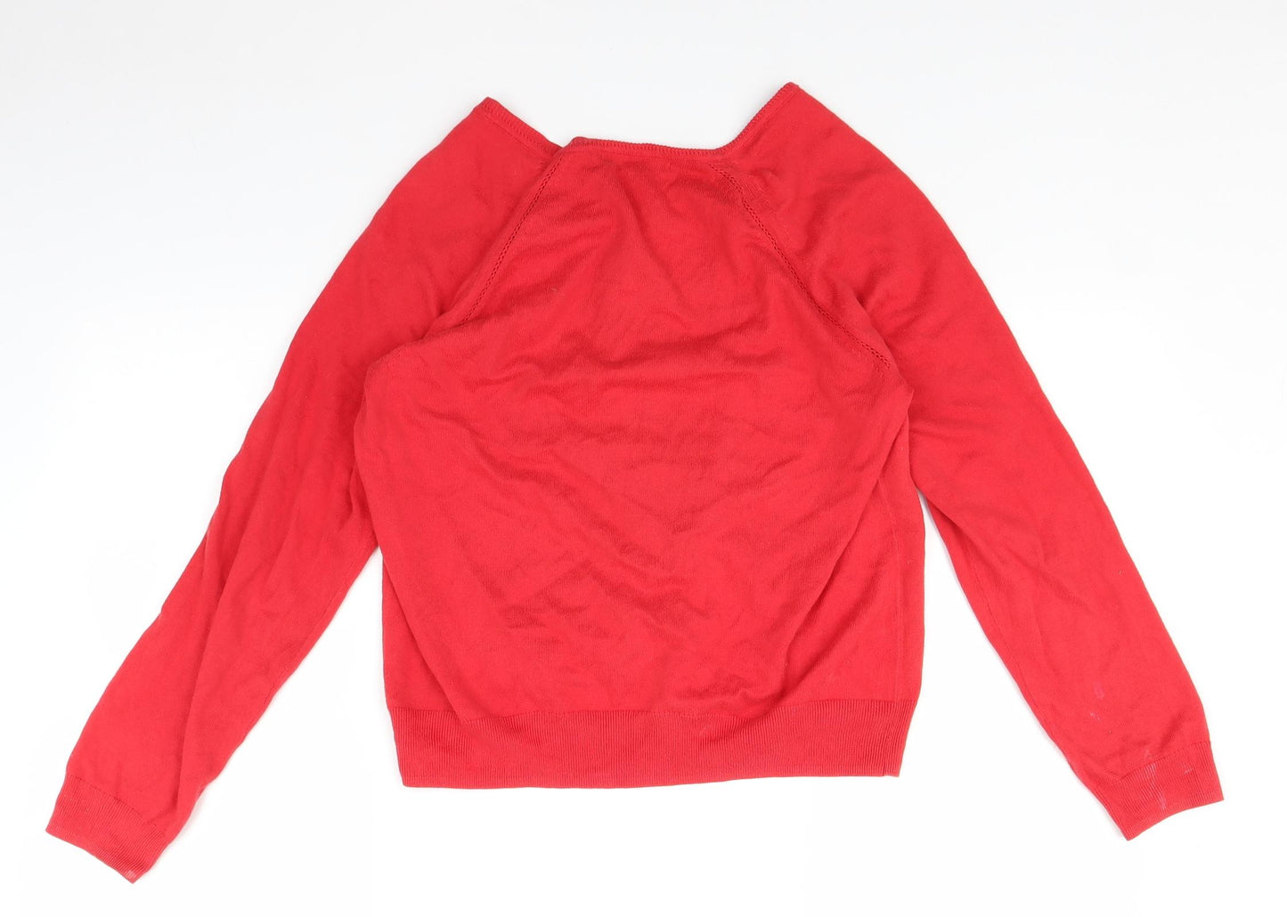 George Womens Red   Cardigan Jumper Size 14