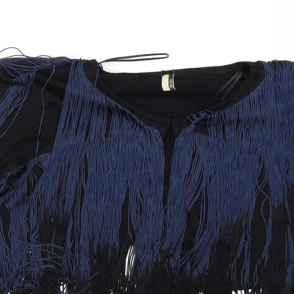 Topshop Womens Black   Shrug Jumper Size M