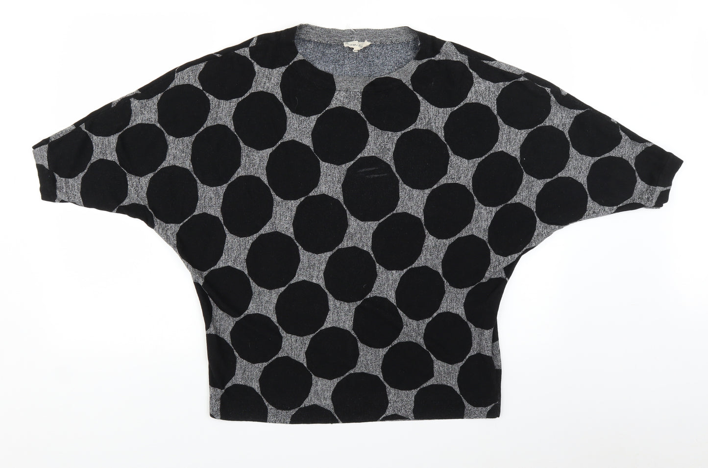 Phase Eight Womens Grey Polka Dot  Pullover Jumper Size M