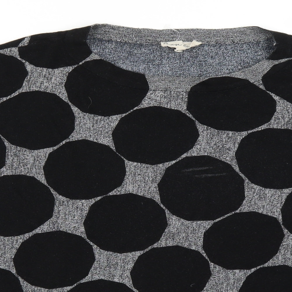 Phase Eight Womens Grey Polka Dot  Pullover Jumper Size M
