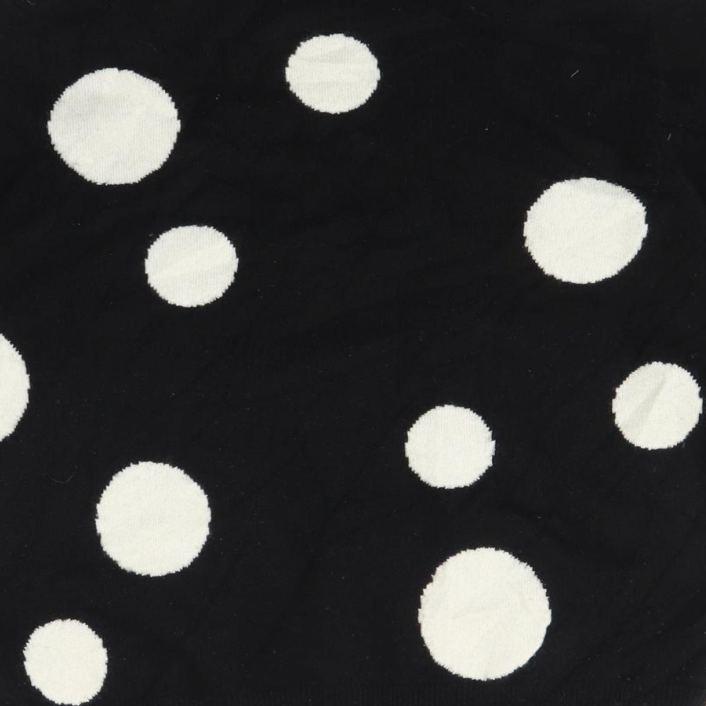 Autograph Womens Black Polka Dot  Pullover Jumper Size 12