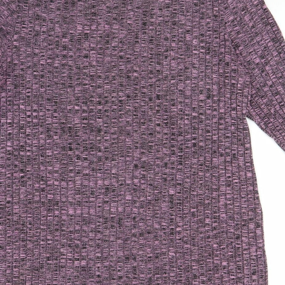 Bonmarché Womens Purple   Jumper Dress  Size 18