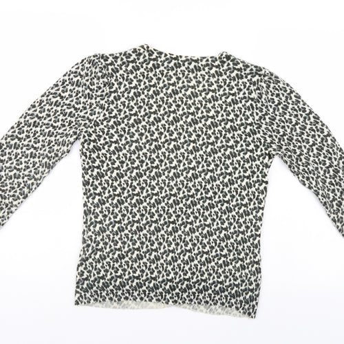 Dorothy Perkins Womens Multicoloured Animal Print  Cardigan Jumper Size 12