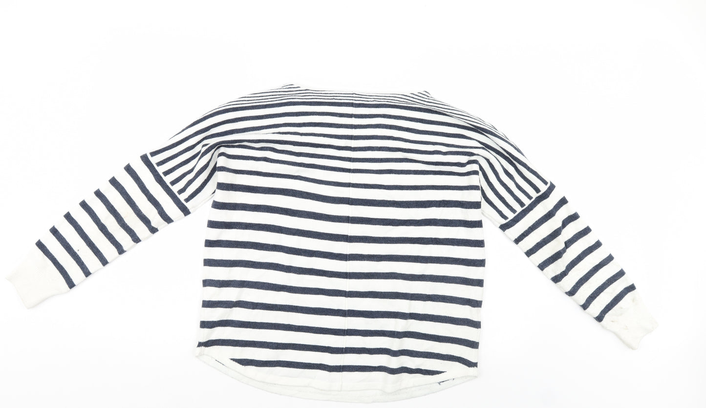 French Connection Womens Multicoloured Striped  Pullover Jumper Size S