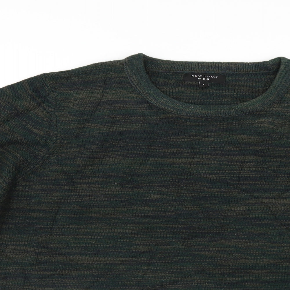 New Look Mens Green   Pullover Jumper Size L