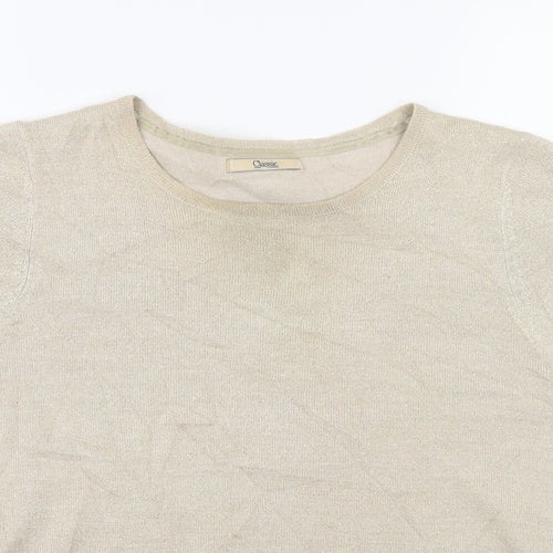 Classic Womens Ivory   Pullover Jumper Size 10