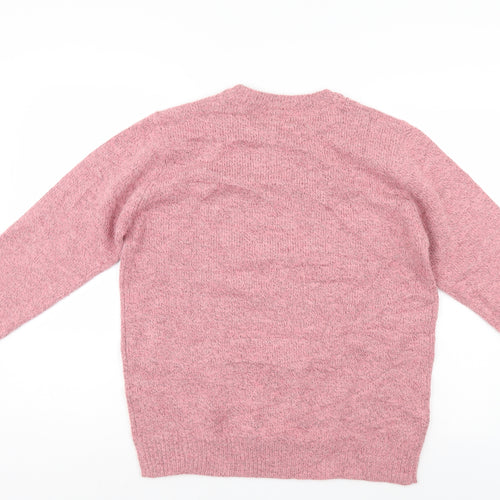 Rose Pearl Womens Pink Argyle/Diamond  Pullover Jumper Size 16